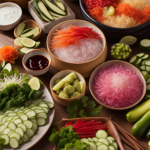 Nanbanzuke eingelegtes Gemüse