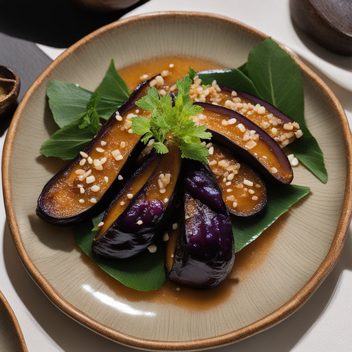 Nasu Dengaku (Miso-glasierte Aubergine)
