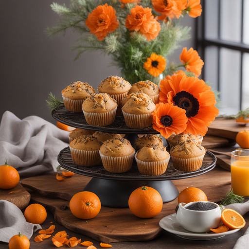 Orangen Mohn Muffins