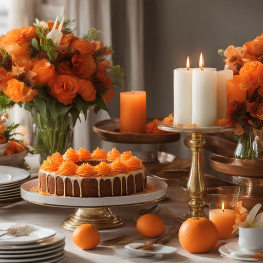 Orangen-Glasur Karottenkuchen