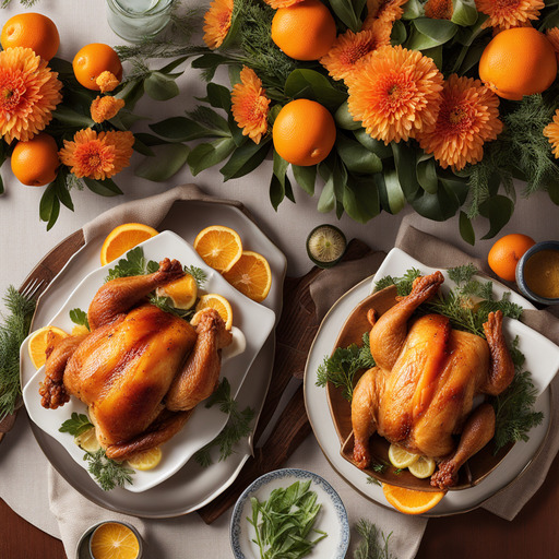 Orangenmarmeladenhuhn