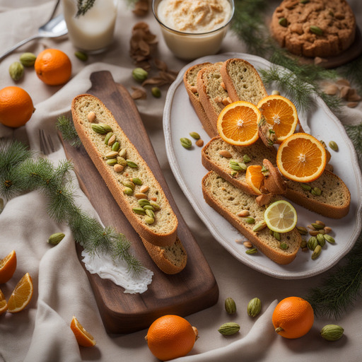 Orange und Pistazien Biscotti
