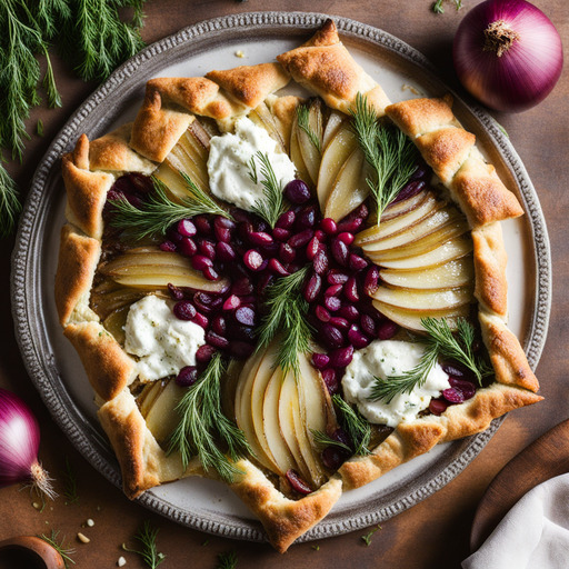 Zwiebel- und Ziegenkäse-Galette