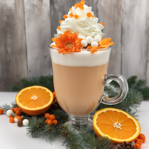 Orange Creamsicle Weiße Heiße Schokolade