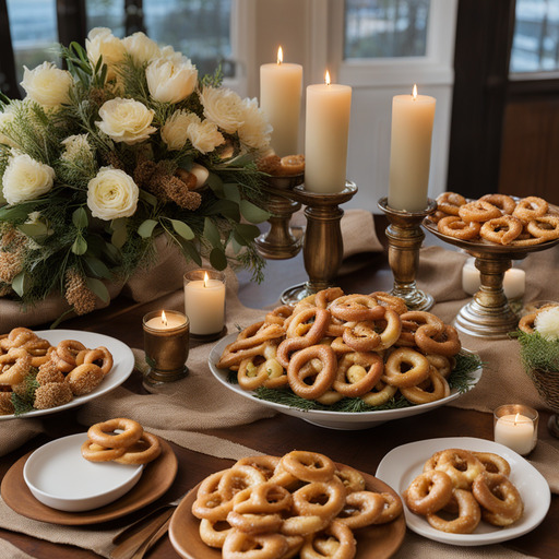 Zwiebel- und Knoblauchpretzelstücke
