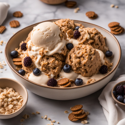 Haferkeks-Teig-Eiscreme