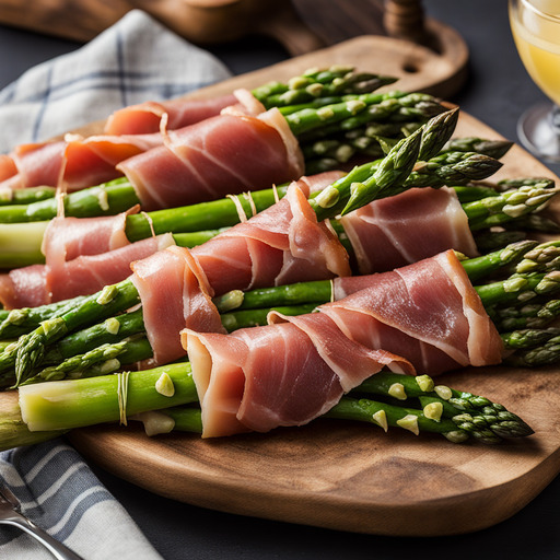 Spargel im Schinkenmantel