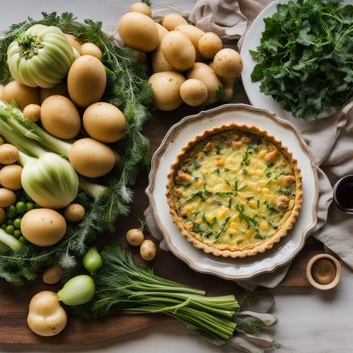 Kartoffel Lauch Quiche