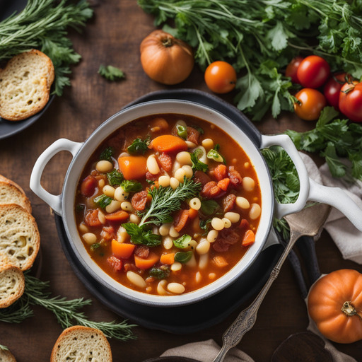 Schnelle und einfache Minestrone Suppe
