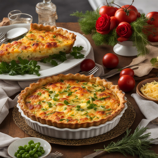 Quiche mit Kartoffelkuchenkruste