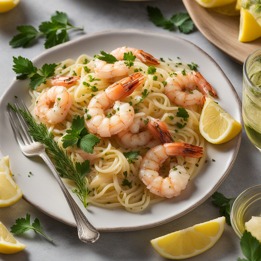 Schnelle und einfache Garnelen Scampi