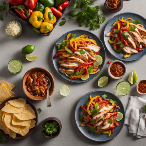 Schnelle Hühnchen Fajitas