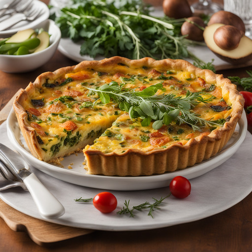 Quiche mit Kartoffelkruste