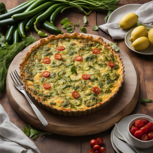 Quiche mit Zucchini-Kruste