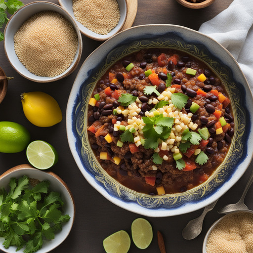 Quinoa- und Schwarze-Bohnen-Chili