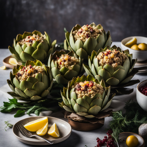 Gefüllte Artischocken mit Quinoa