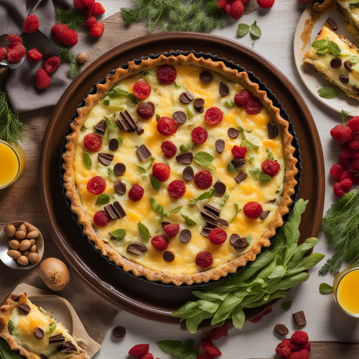 Quiche mit Schokoladenboden