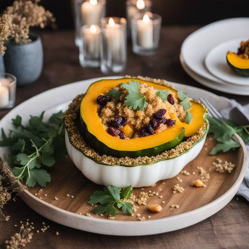 Gefüllter Kürbis mit Quinoa