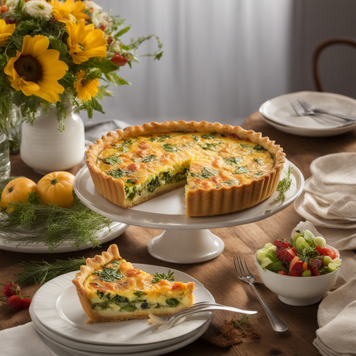 Quiche mit Reisboden