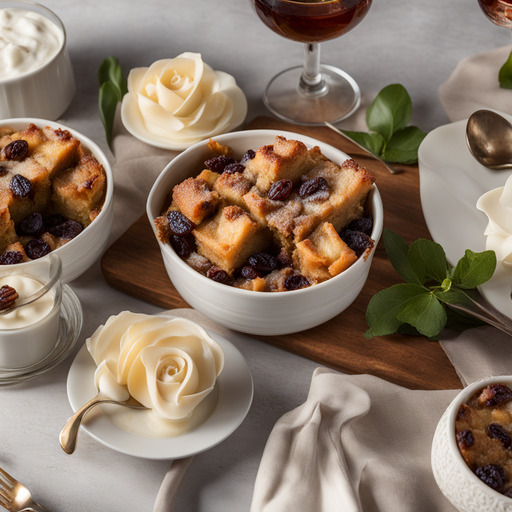 Rum Rosinen Brot Pudding