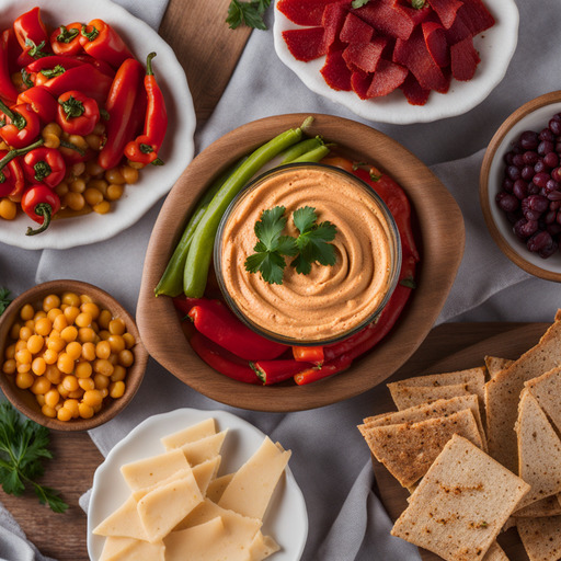 Gerösteter Paprika-Hummus
