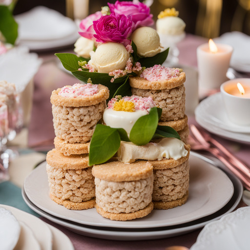 Reis Krispie Eiscreme-Sandwiches