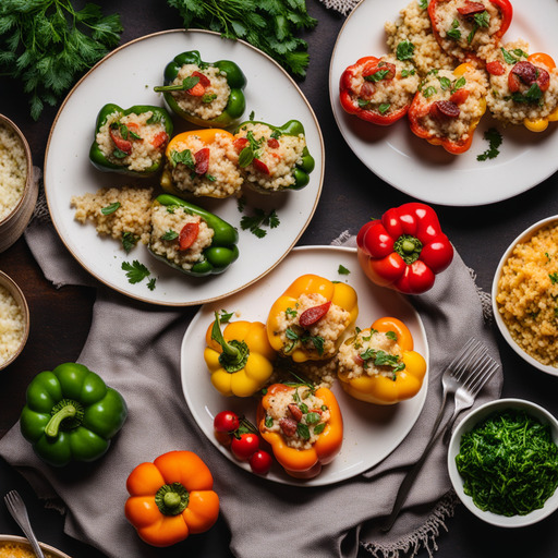 Gefüllte Paprika mit Risotto