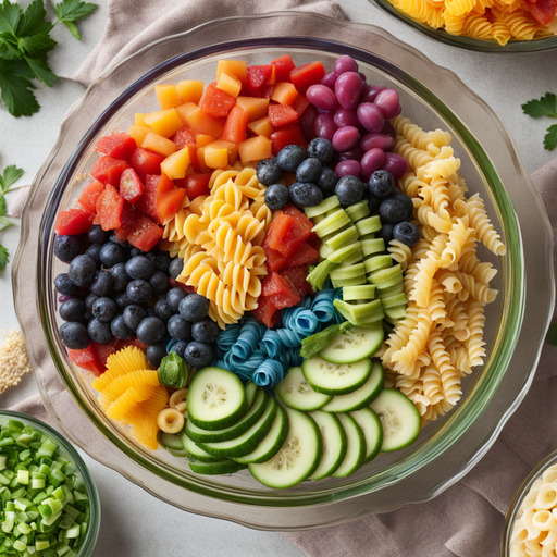 Regenbogen-Nudelsalat