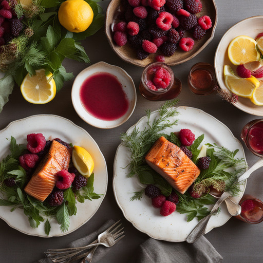 Himbeer-Chipotle glasierter Lachs
