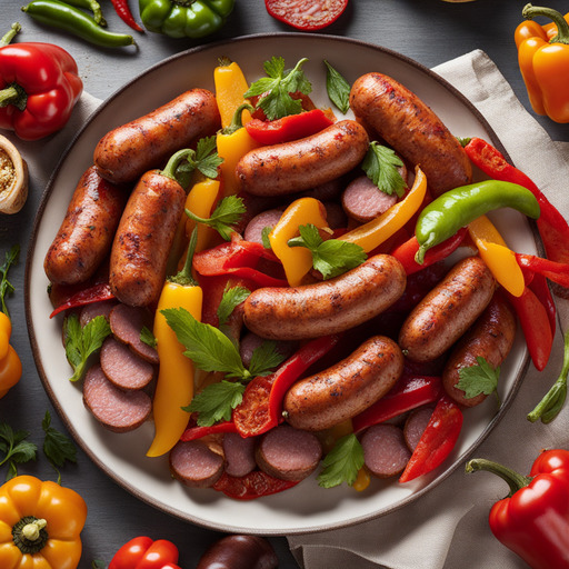 Wurst und Paprika