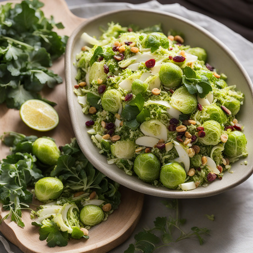 Geraspelter Rosenkohl-Salat