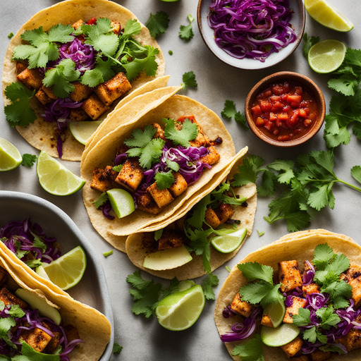 Scharfe Tofu Tacos