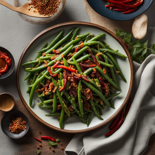 Scharfe Szechuan-Grüne Bohnen