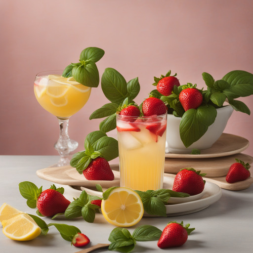 Erdbeer Basilikum Limonade