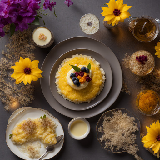 Safran-Milchreispudding