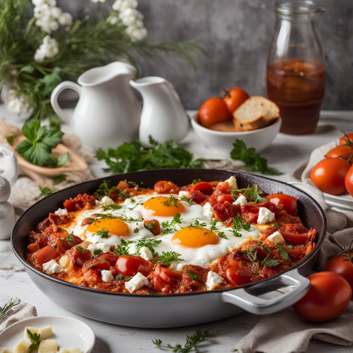 Shakshuka mit Feta-Käse