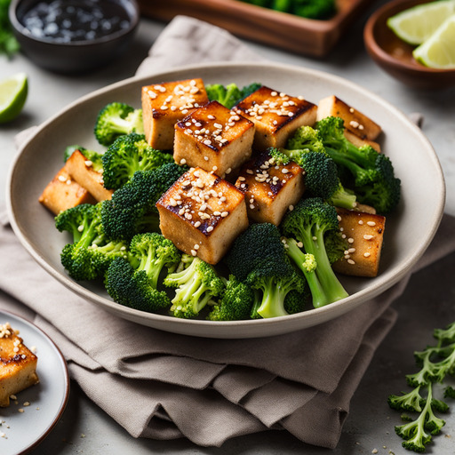 Sesamtofu mit Brokkoli