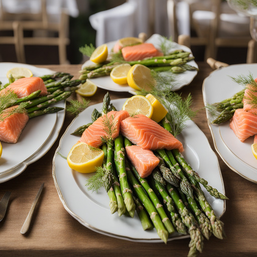 Lachs und Spargel Pakete