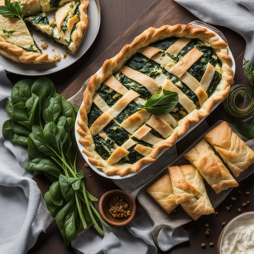 Spanakopita Griechischer Spinat Kuchen