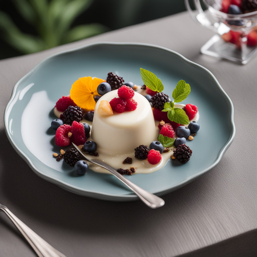 Vanille-Panna Cotta mit Bohnen