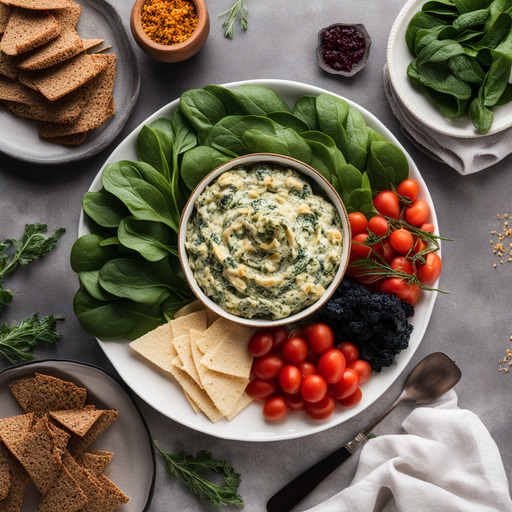 Veganer Spinat Artischocken Dip