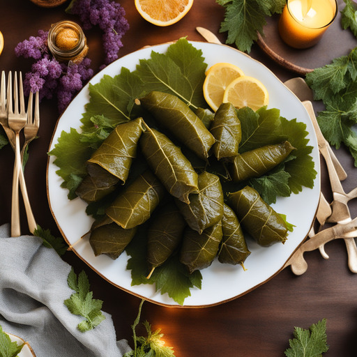 Vegane Gefüllte Weinblätter