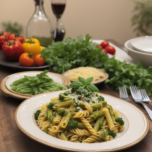 Gemüse-Pesto-Nudeln
