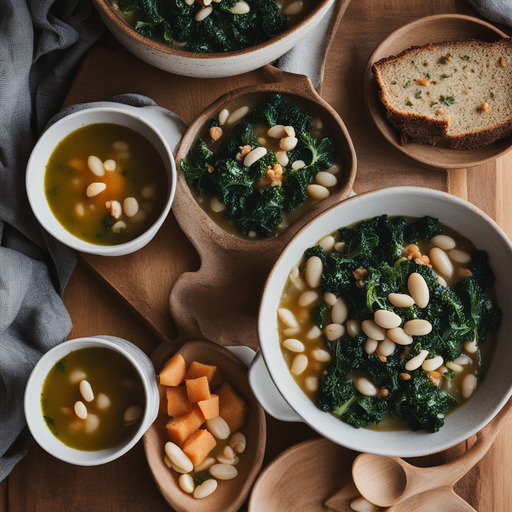 Weiße Bohnen und Grünkohlsuppe