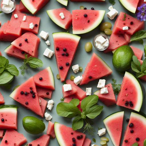 Wassermelonen-Feta-Salat