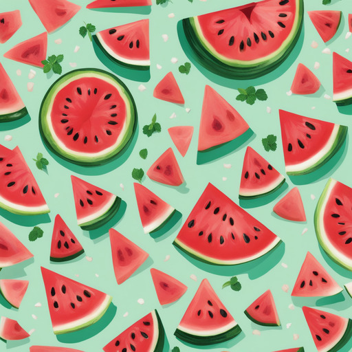 Wassermelonen Minz Salat