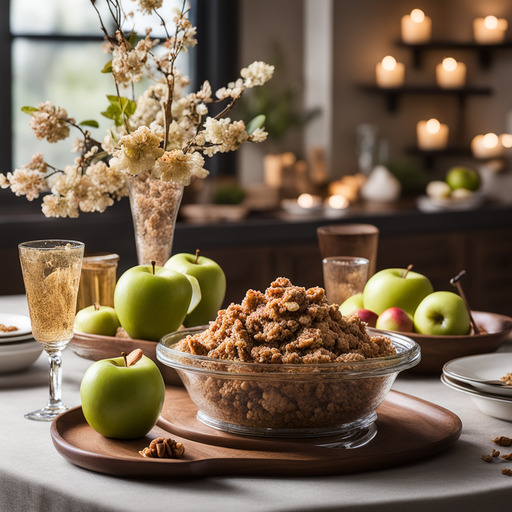Walnuss-Apfel-Crisp