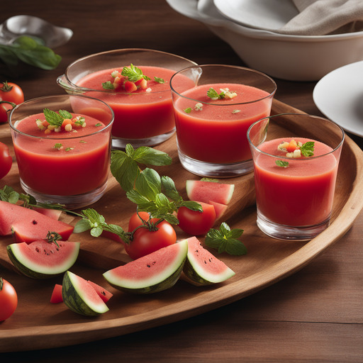 Wassermelonen-Tomaten-Gazpacho