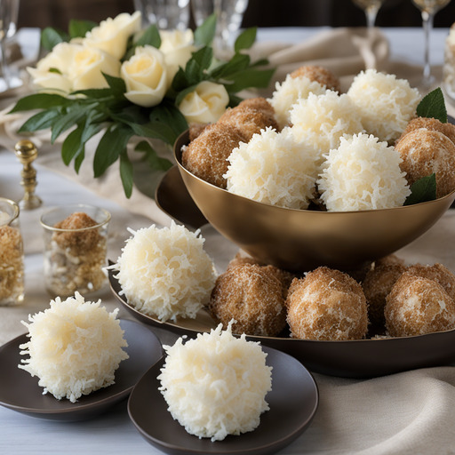 Weiße Schokoladen-Kokospralinen