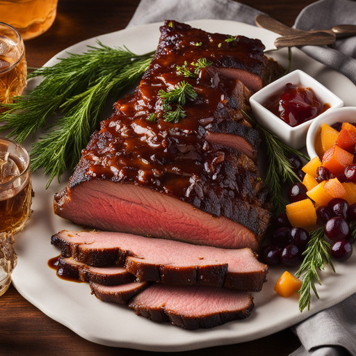 Whiskey-glasiertes Bruststück